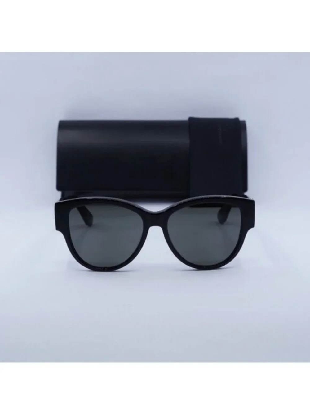 Saint Laurent SLM3 002 Cat Eye Sunglasses - Black / Grey